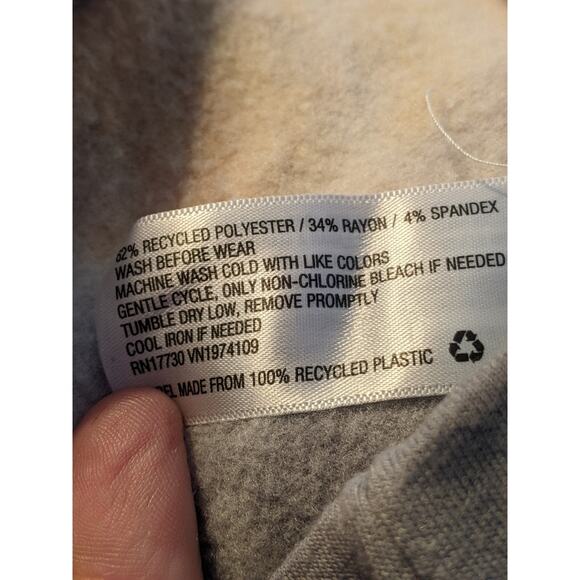 Knox Rose Tie Dye Off White Sweatshirt XS Dropped Shoulders Crew Long Sleeve New - Picture 6 of 8